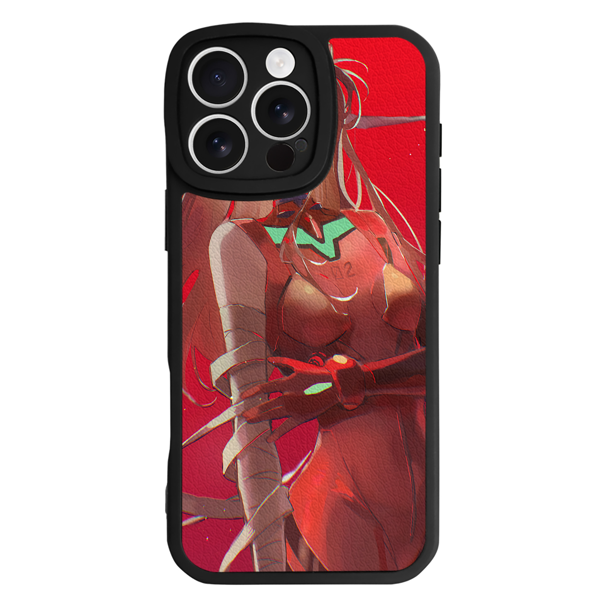 （画像用） EVA 新世紀エヴァンゲリオン 【iPhone 16シリーズ対応】シリコンスマホケース（レザー調） 材質：シリコン